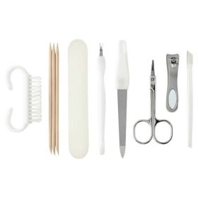 Equate Beauty Deluxe Nail Manicure Tool Kit, Adult, 8 Pieces