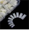 500pcs/Box Natural Style Nail Capsules Artificial Tips Full Cover Nails French Manicure False Nail for Beauty Salon Women