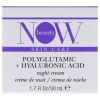 Polyglutamic Plus Hyaluronic Acid Night Cream by NOW Beauty for Unisex - 1.7 oz Cream