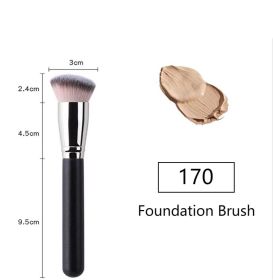 3-pieces Foundation Makeup Brushes Set Single Foundation Brush Oblique Head Concealer Brush Small Concealer Brush Beauty Tools (Sizes: 170)