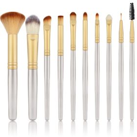 Professional Makeup Brushes Set Super Soft Blush Brush Foundation Concealer Eyeshadow  Eyelashes Beauty MakeUp Brush Cosmetic (Color: 10-champagne)