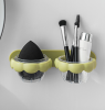 Beauty egg organizer sponge makeup egg bracket wall-mounted non-perforated drainage drying breathable shelf