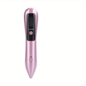 9 Level LCD Face Skin Dark Spot Remover Mole Tattoo Removal Laser Plasma Pen Machine Facial Freckle Tag Wart Removal Beauty Care (Color: Pink)