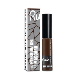 Rude Eyebrow Gel Mascara - Long-lasting Waterproof Brow Enhancer with Natural Looking Finish (Color: Cappucino)