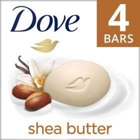 Dove Beauty Bar Gentle Skin Cleanser Shea Butter, 3.75 oz, 4 Bars (Brand: Dove)